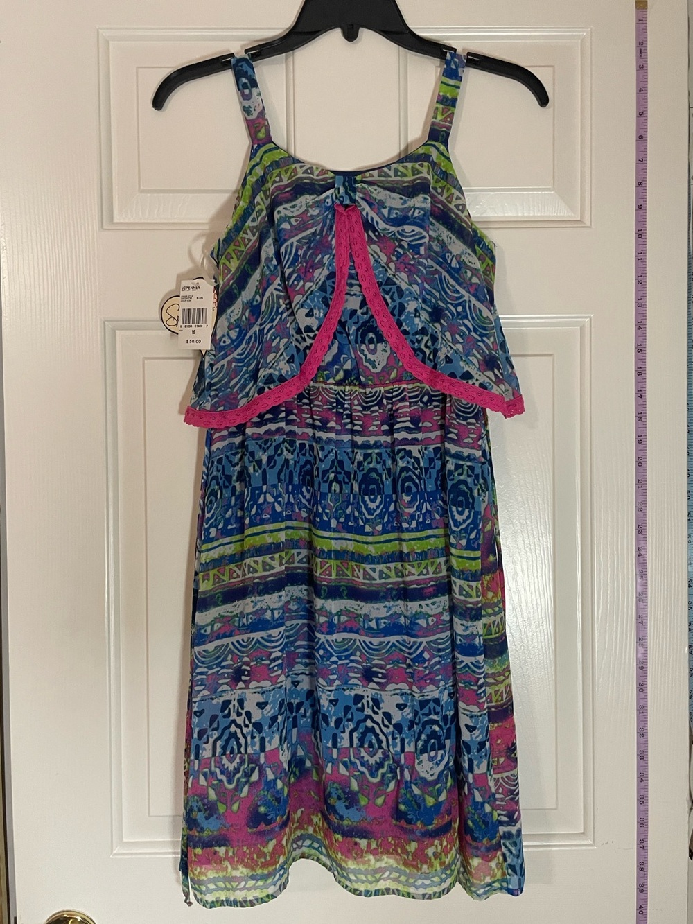 Girls JC PENNY Summer Dress Size 16 MSRP $50